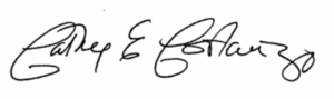 Cathy E. Costanzo signature