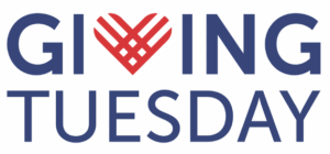 Giving Tuesday with a heart logo